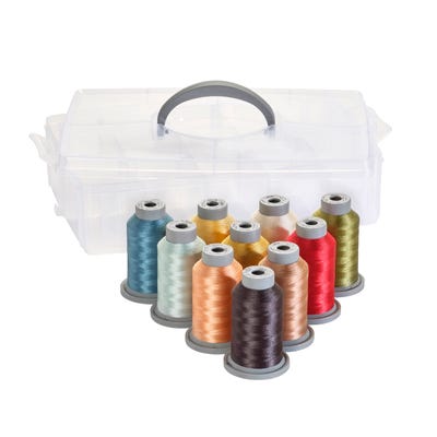 Kimberbell Spring Showers Thread Collection- 61028 By Filtec 12  Colors - BOXED or BROWN BOX SPECIAL