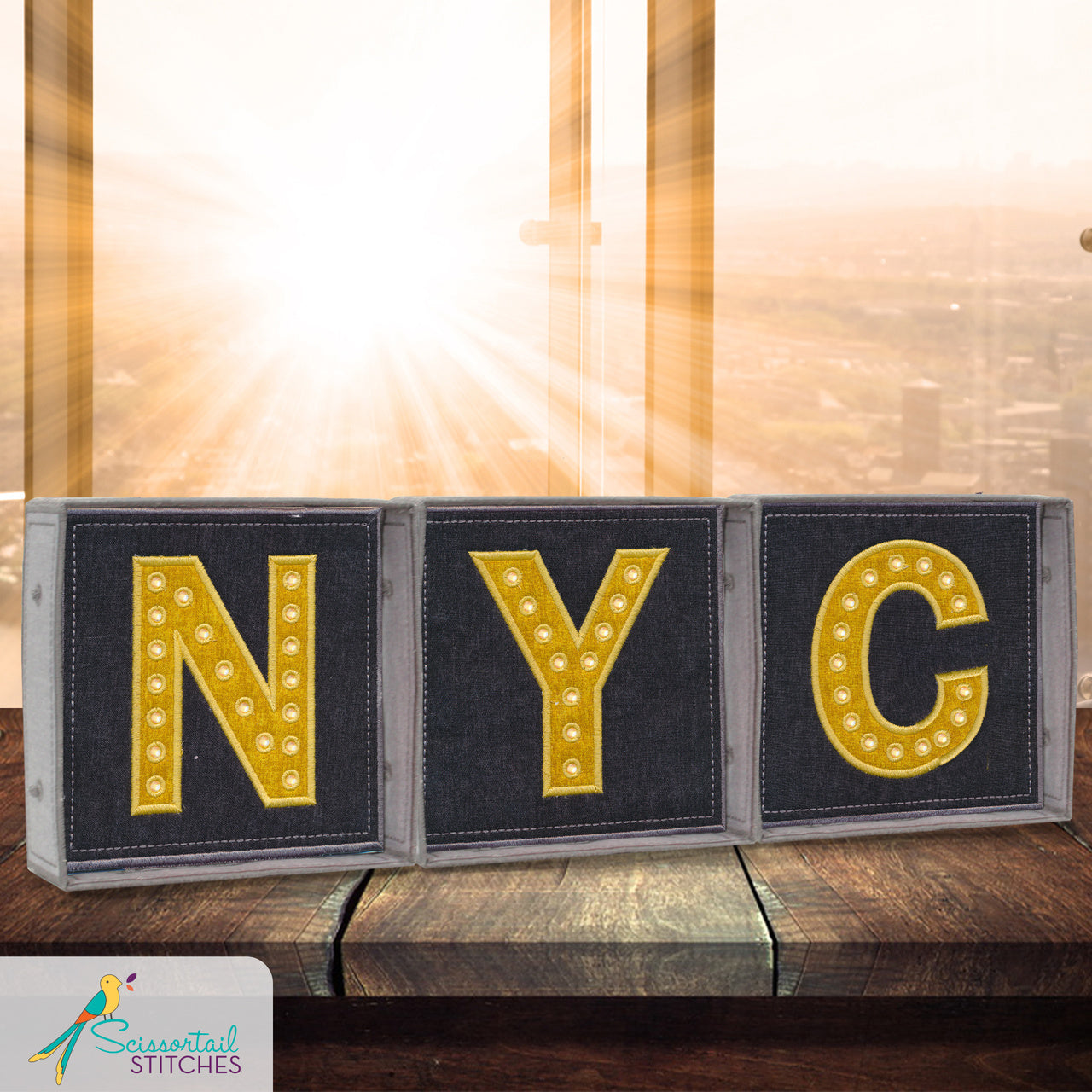 51264 SCISSORTAIL STITCHES OESD Freestanding Lighted Letters