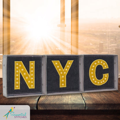 51264 SCISSORTAIL STITCHES OESD Freestanding Lighted Letters