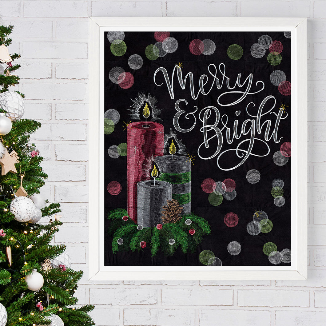 90009 OESD Merry & Bright Tiling Scene by Shannon Roberts Scissortail Stitches