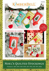 KD593 Kimberbell Noel's Quilted Stockings