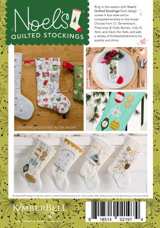 KD593 Kimberbell Noel's Quilted Stockings