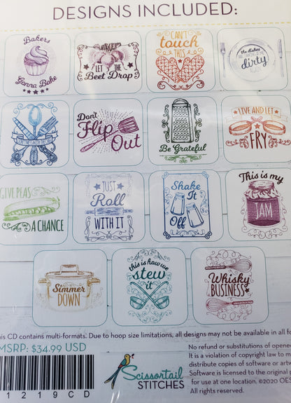 OESD Scissortail Stitches Punny Kitchen 51219
