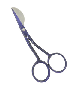 712MD Purple Mini Duckbill Applique Scissors (4in)