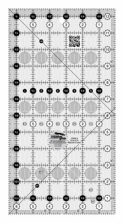 Creative Grids Quilt Ruler 6-1/2in x 12-1/2in # CGR612