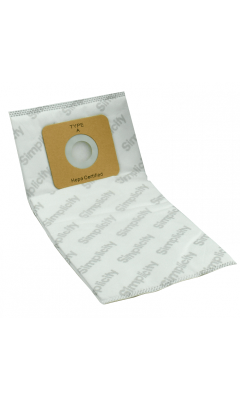 Simplicity and Riccar Branded HEPA Media Bags