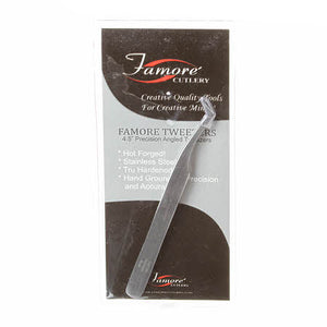 Famore Cutlery 4.5" Precision Angled Tweezers 507