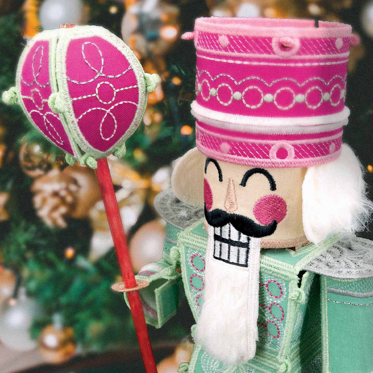 51231 OESD Freestanding Sugar Plum Nutcracker Scissortail Stitches CD