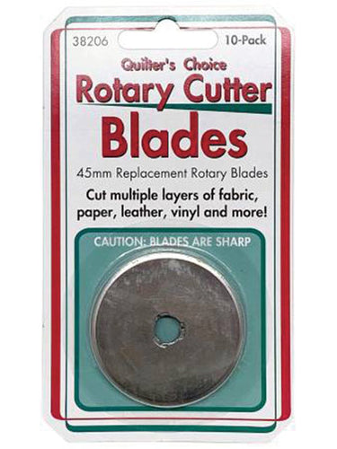 Quilter's Choice Rotary Cutter Blades - 10pkg 45mm