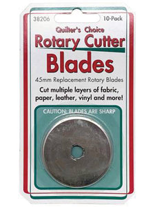Quilter's Choice Rotary Cutter Blades - 10pkg 45mm