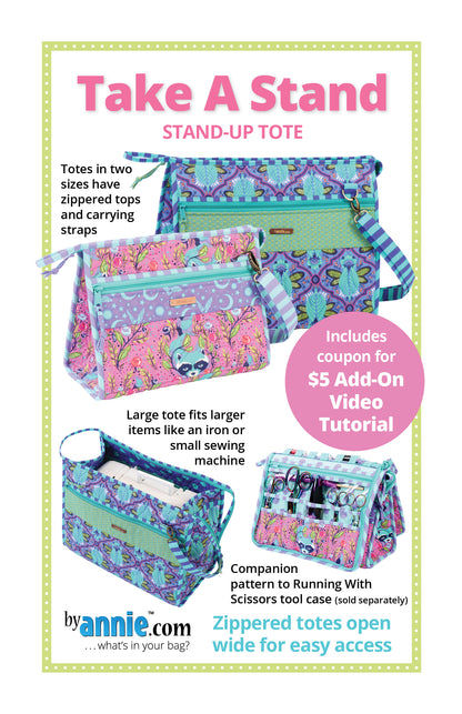 Take A Stand Stand-Up Tote Pattern By Annie