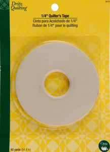 Dritz Quilting 1/4" Quilter's Tape 60 yards Light Adhesive, Single Faced tape 3412