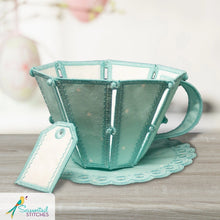 Load image into Gallery viewer, SCISSORTAIL STITCHES Freestanding Teacups #51281