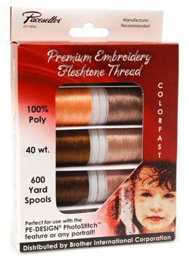 Brother Premium Polyester Embroidery Thread - Fleshtone - 10 pack (EFT10PKG)