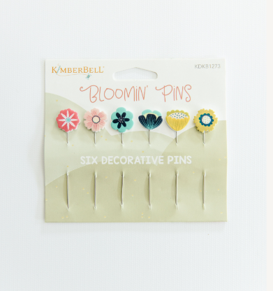 Kimberbell BLOOMIN’ PINS KIDKDKB1273 DECORATIVE BLOOMIN 6ct (OH SEW DELIGHTFUL)