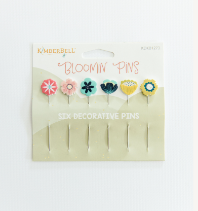 Kimberbell BLOOMIN’ PINS KIDKDKB1273 DECORATIVE BLOOMIN 6ct (OH SEW DELIGHTFUL) General Release Date: 2/15/23