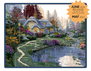 Everett's Cottage by Thomas Kinkade Embroidery Design 80355USB AND/OR Thread Kit IS80355KIT