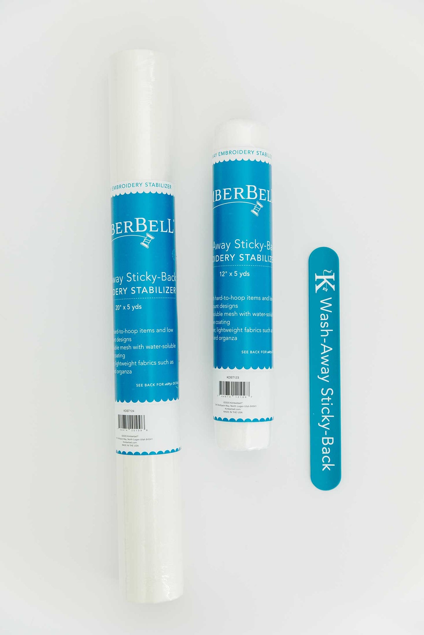 All Kimberbell Stabilizer Tear Away, Cut away, Wash away, Mesh, Sticky Back AND MORE