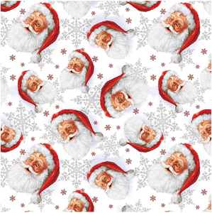 Riley Blake Designs Picture a Christmas Santa Toss White CD12371-WHITE